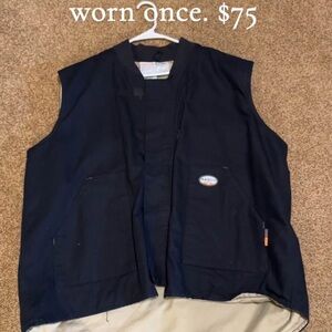 Men's Navy Work Vest